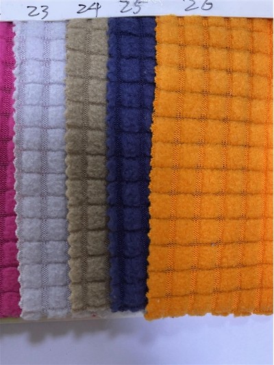 DG-LXF  提花格子搖粒絨  210g/m² 細節-5